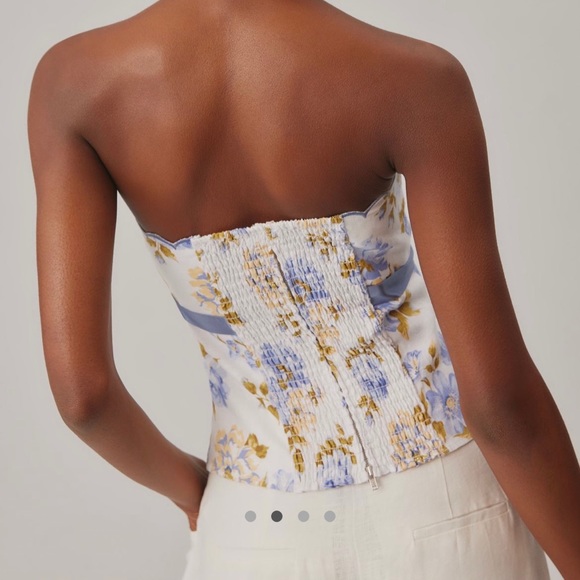 Last one‼️ Reformation Evelyn linen top sz 12 - Picture 3 of 3